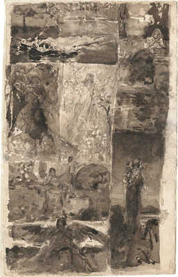 Котарбинский Вильгельм Александрович. Эскизы для живописных произведений